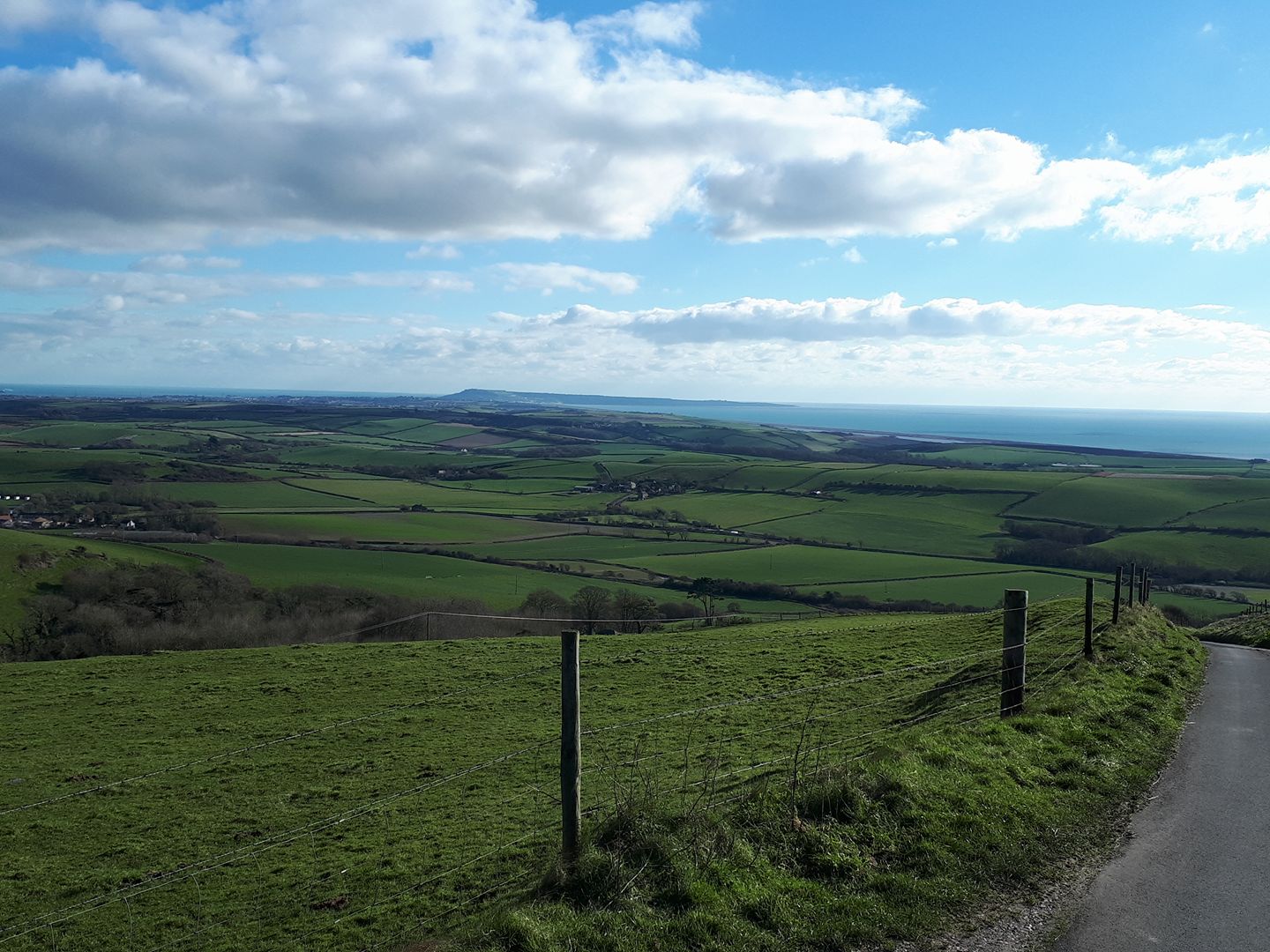 Chesil Beach and countryside views